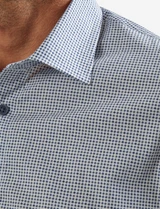 Digital print shirt, geo design, by Vedoneire of Ireland