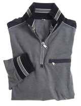 two tone half zip with pocket by Vedoneire of Ireland