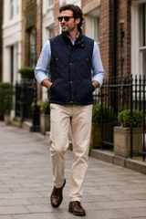 Heritage Quilted Gilet,  Navy