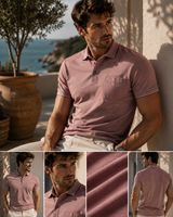 Men's Polo Shirt with Chest Pocket (3137) Amber Terrain