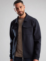 Men's utility styled interlock jacket,navy,  by Vedoneire of Ireland