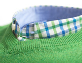 Mens Cotton V-Neck Jumper (4300 Fresh Grass) green sweater pullover