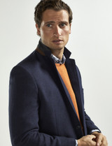 Navy Herringbone blazer by Vedoneire of Ireland