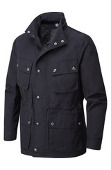 Men's Water Rain Resistant Casual Jacket (3097 Navy)