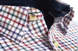 Mens Warm Cotton Winter Shirt in check plaid pattern
