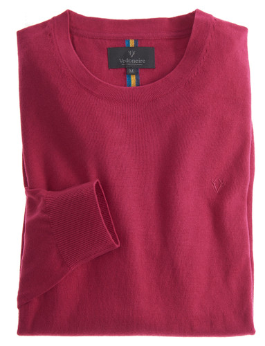 Men's pink round neck jumper by Vedoneire of Ireland