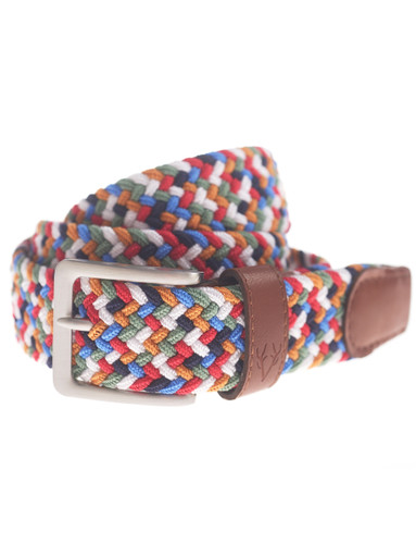 Braided elasticated belt by Vedoneire of Ireland