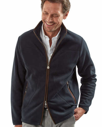 Men's Fleece Full Zip, Navy
