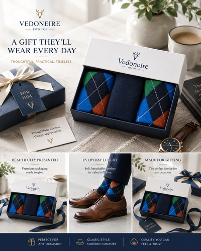 Men's 3 Pack Box Sock  ( Combo 6)