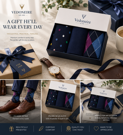 Men's 3 Pack Box Sock  ( Combo 8)