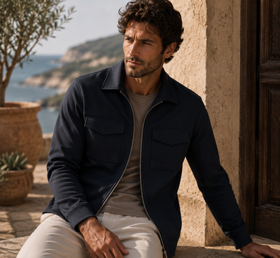 Men's Interlock Jacket (4328) Navy