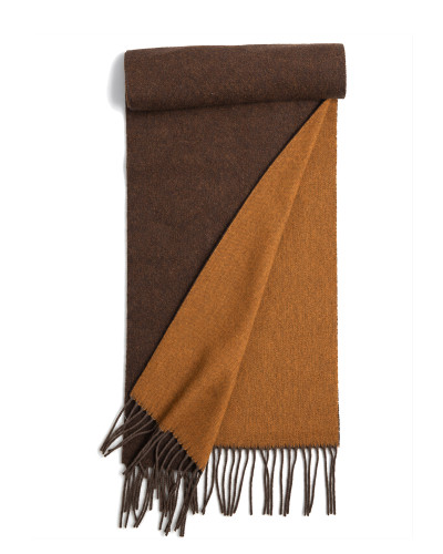 Wool Two Face Scarf (3113) Brown Camel