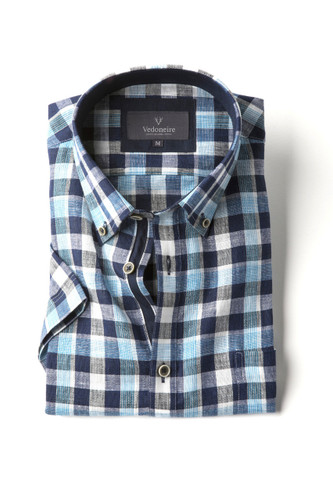 Men's Short Sleeve 100% Linen Shirt (2105) Vince