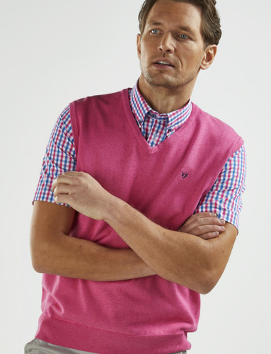 pink cotton slipover by Vedoneire of Ireland