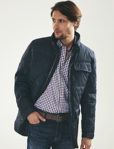 Men's Diamond Quilt Jacket by Vedoneire of Ireland