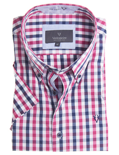 Men's premium 100% cotton short sleeve shirt by Vedoneire of Irleand