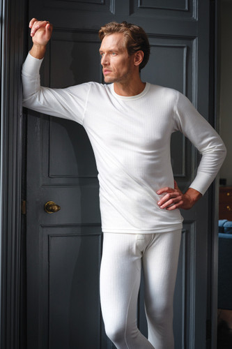 Mens Long Sleeve Thermal Vest Top