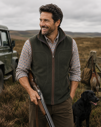 Men's Fleece Gilet (4191) Olive