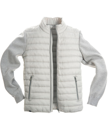 New Season warm padded hybrid soft grey jacket