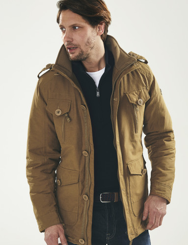 Men's Padded camel jacket by Vedoneire of Ireland