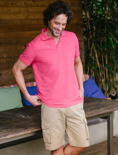 Pink with 3601 cargo shorts