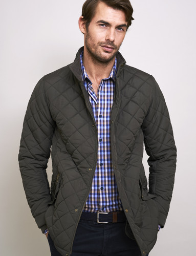 Mens Quilted green Jacket by Vedoneire of Ireland