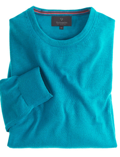 Men's Round Neck Jumper Cotton Cashmere 
