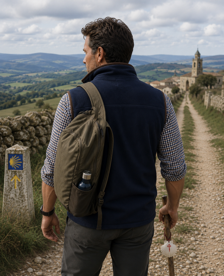 Men's Fleece Gilet (Navy) 4191