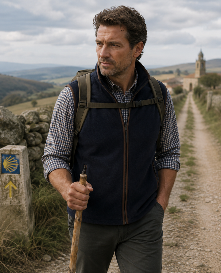 Men's Fleece Gilet (Navy) 4191