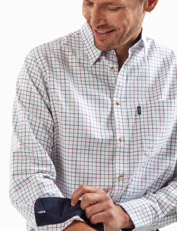 Heavy Brushed Tattersall Shirt by Veedoneire of Ireland