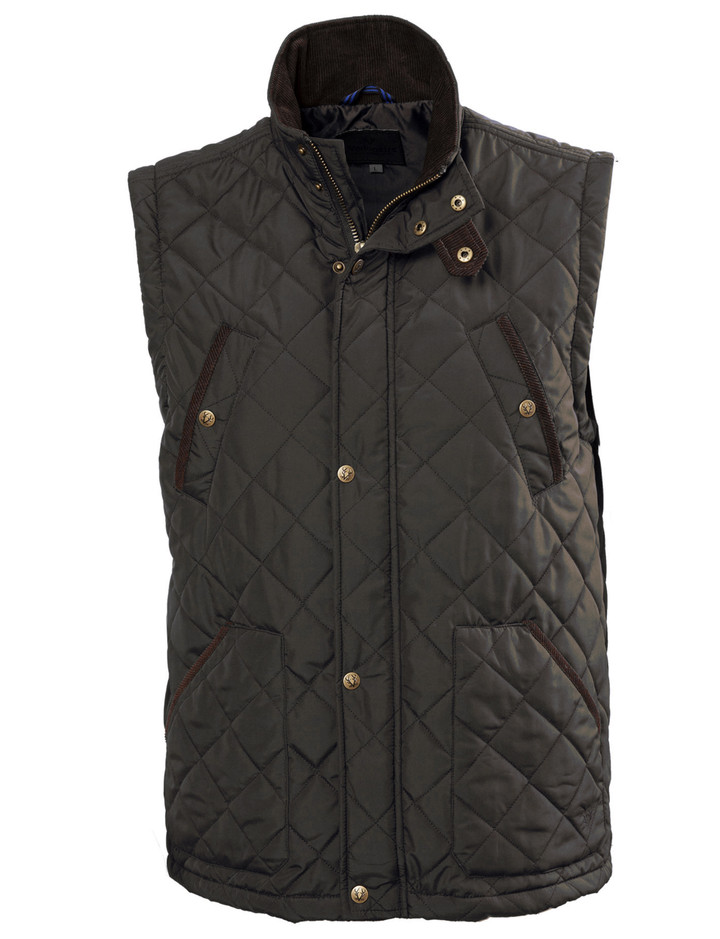 Heritage Quilted Gilet (3033) Green