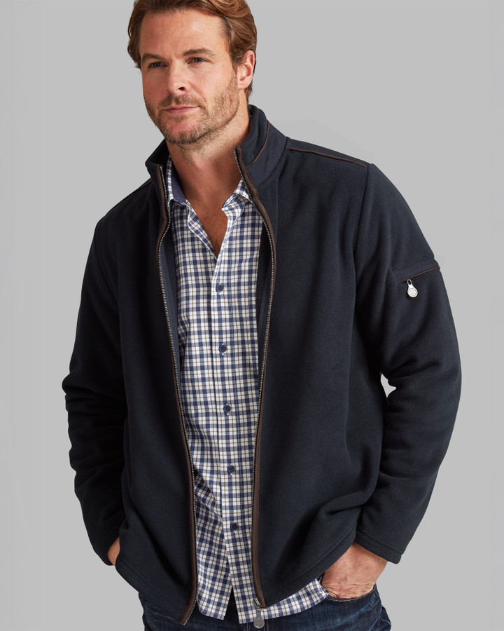 Men's Full-Zip Fleece, Navy