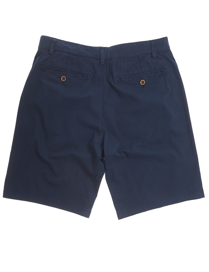 Men's garment washed cotton short, navy, by Vedoneire of Ireland