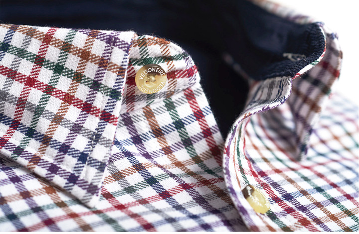 Mens Warm Cotton Winter Shirt in check plaid pattern