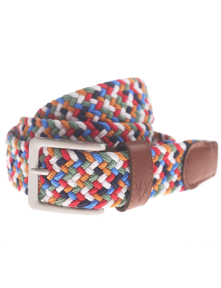 Braided elasticated belt by Vedoneire of Ireland