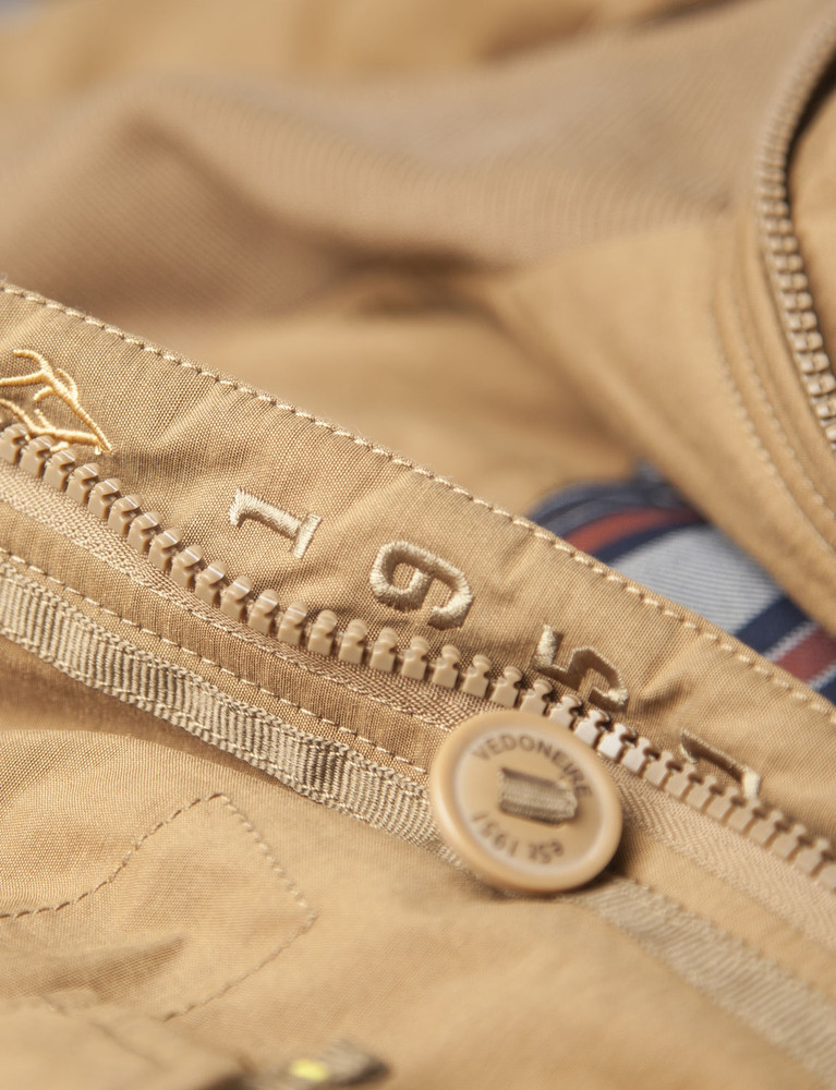 Men's  cotton padded jacket (camel) by Vedoneire of Ireland