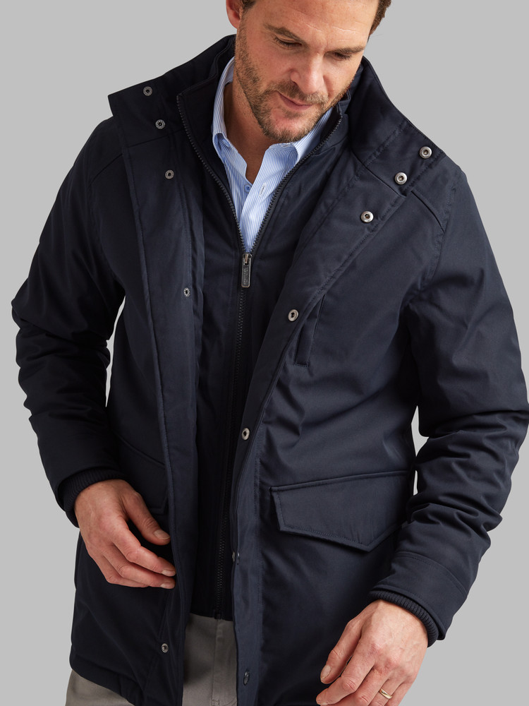 Men's Smart Fully padded coat, navy, by  Vedoneire of Ireland