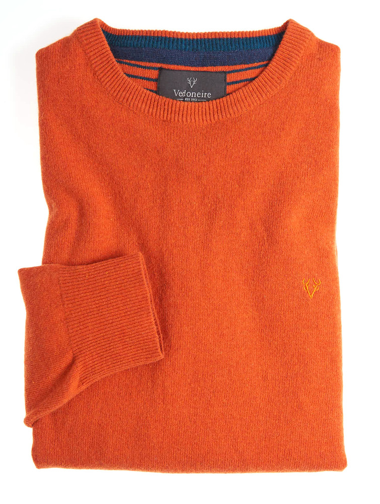 Men’s Lambswool Mix Jumper (4901) Autumn Blaze