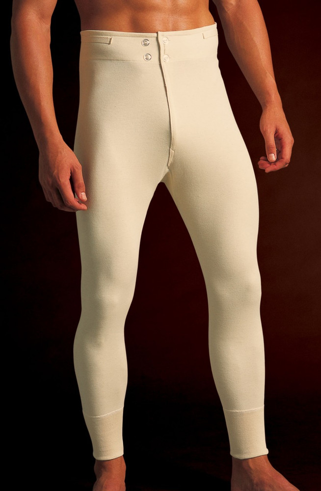 Mens Natural Cotton Long Johns (450) by Vedoneire