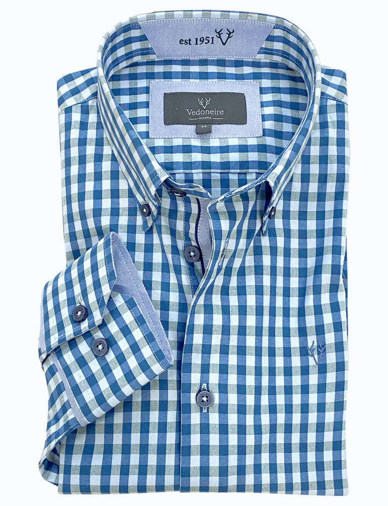 Men's Peach finish cotton shirt by Vedoneire of Ireland