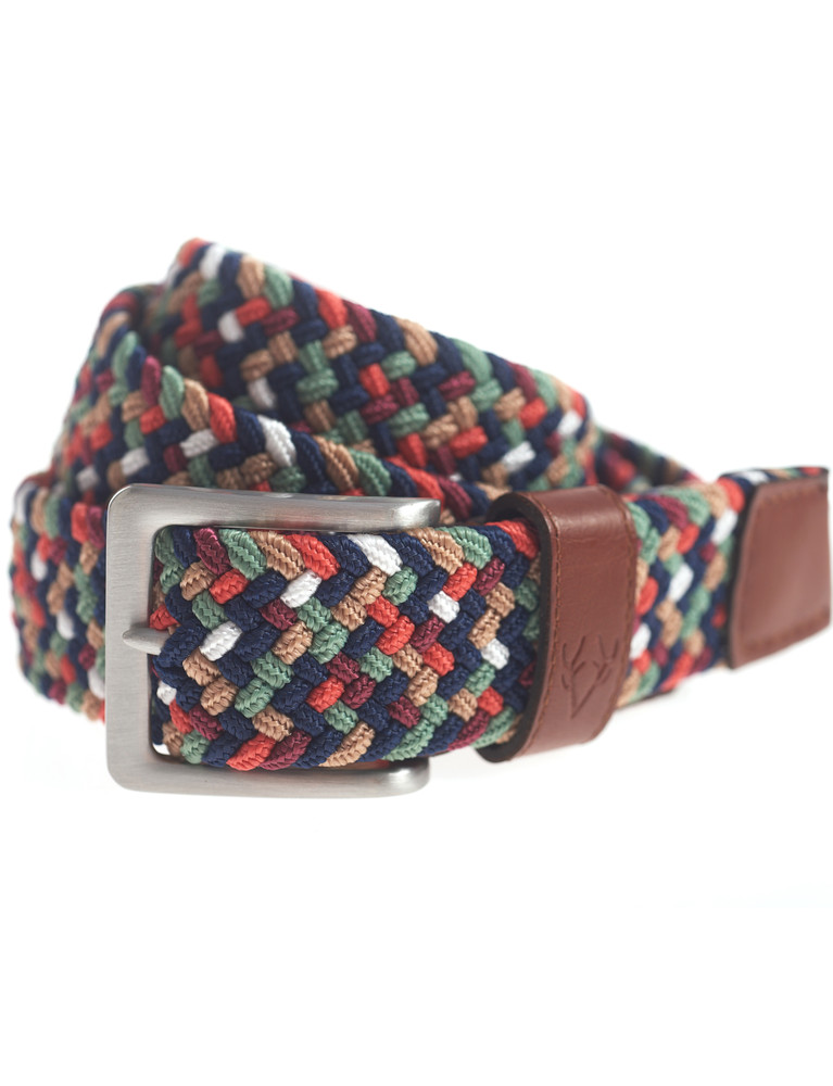 Men's Braided stretch belt by Vedoneire of Ireland