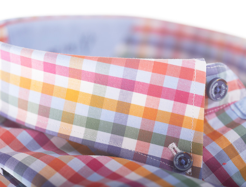 Men's multi colour check shirt by Vedoneire of Ireland