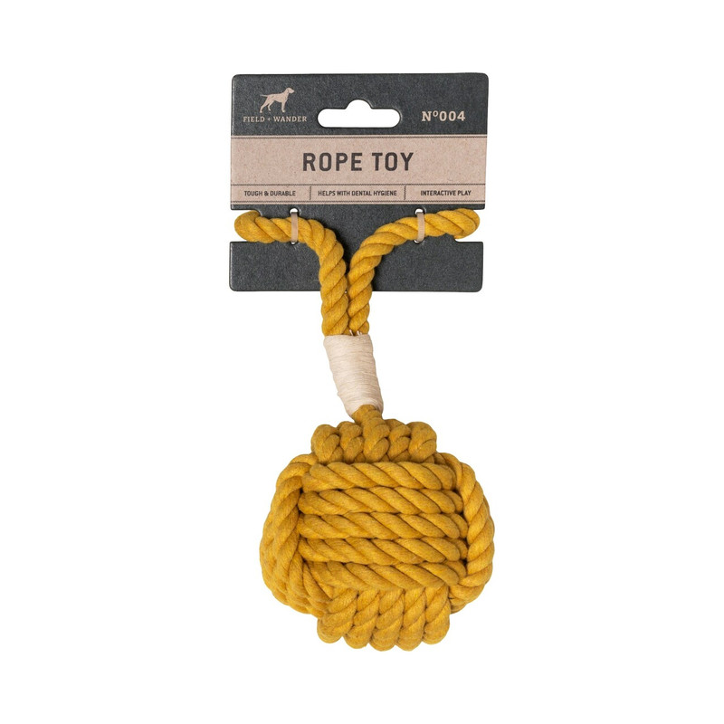 Field and Wander Rope Dog Toy - Yellow