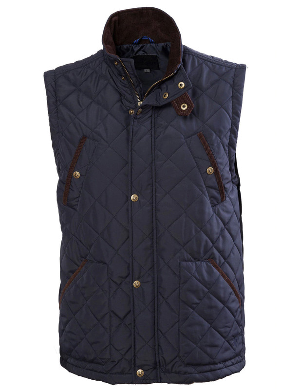 Heritage Quilted Gilet (3033) Navy