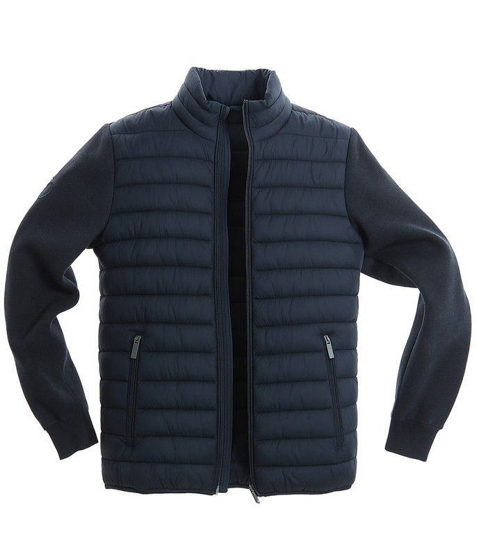 Men's padded hybrid navy jacket by Vedoneire of Ireland Men's padded hybrid navy jacket by Vedoneire of Ireland