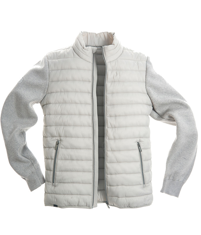 New Season warm padded hybrid soft grey jacket New Season warm padded hybrid soft grey jacket