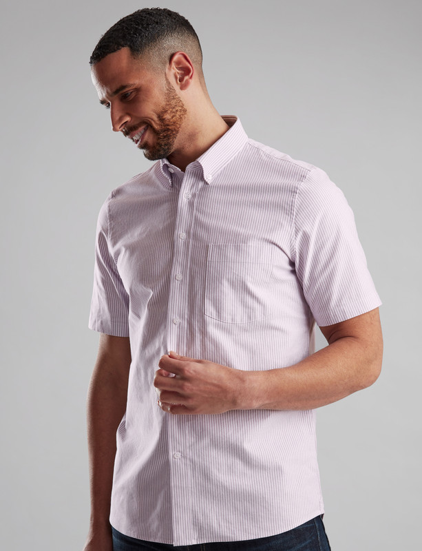 Men's classic button down short sleeve oxford shirt, by Vedoneire of Ireland