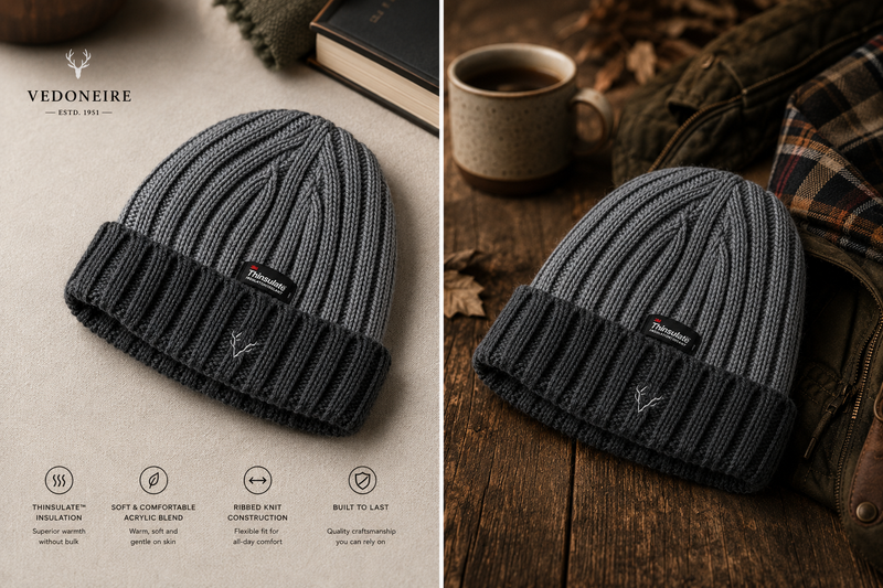 Men's Thinsulate Hat (3119) Charcoal Grey
