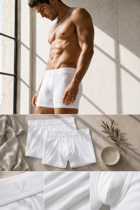 Men's Cotton Jersey Boxer Briefs, 2-Pack