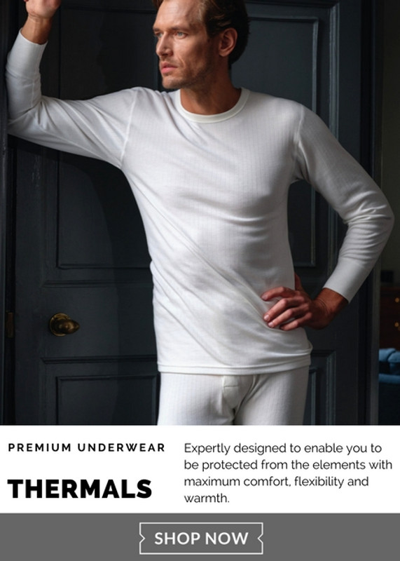 COLD WEATHER WARNING: Stay warm with Thermal Underwear by